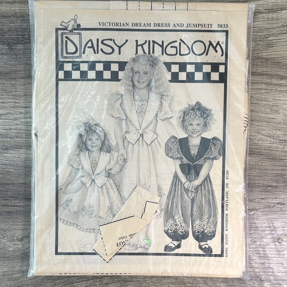 Daisy Kingdom Victorian Dream Dress and Jumpsuit Pattern